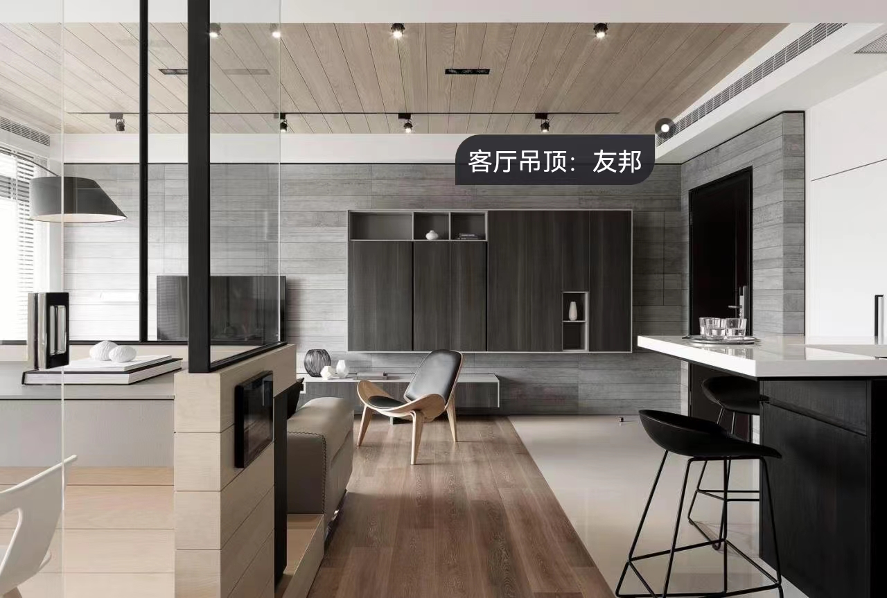 材質(zhì)限定功能邊界丨玻璃書(shū)房——暗系家裝里的一道光