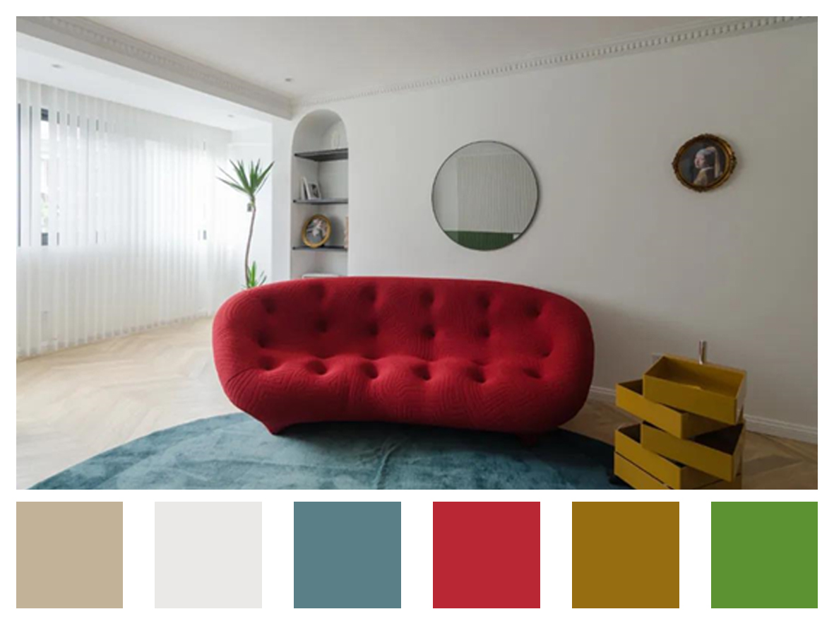 色彩沖擊下塑造的視覺平衡，現代家居也能復刻的古典之美