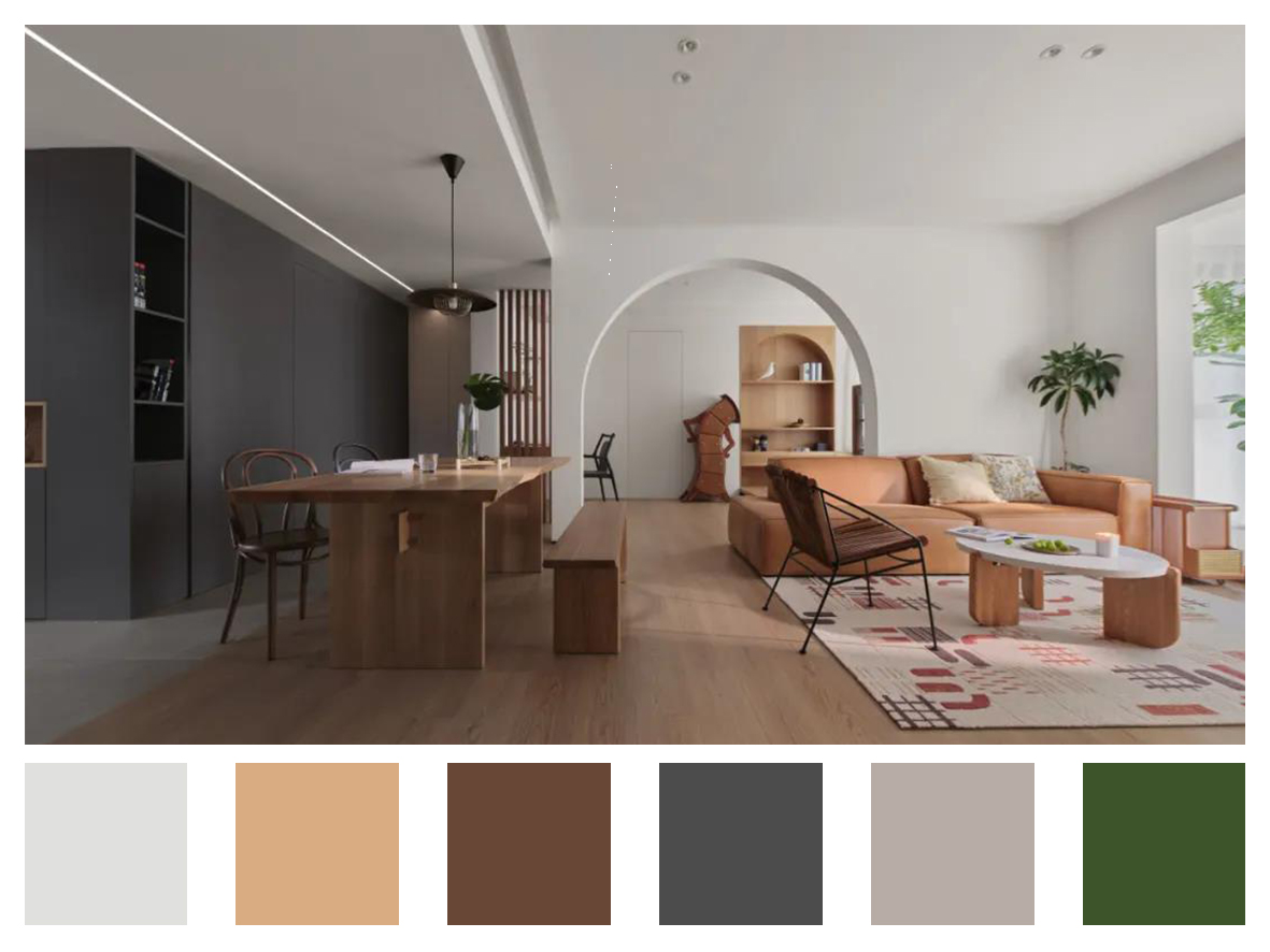 質感與溫度交融，木質的藝術之家，簡約線條勾勒多樣生活