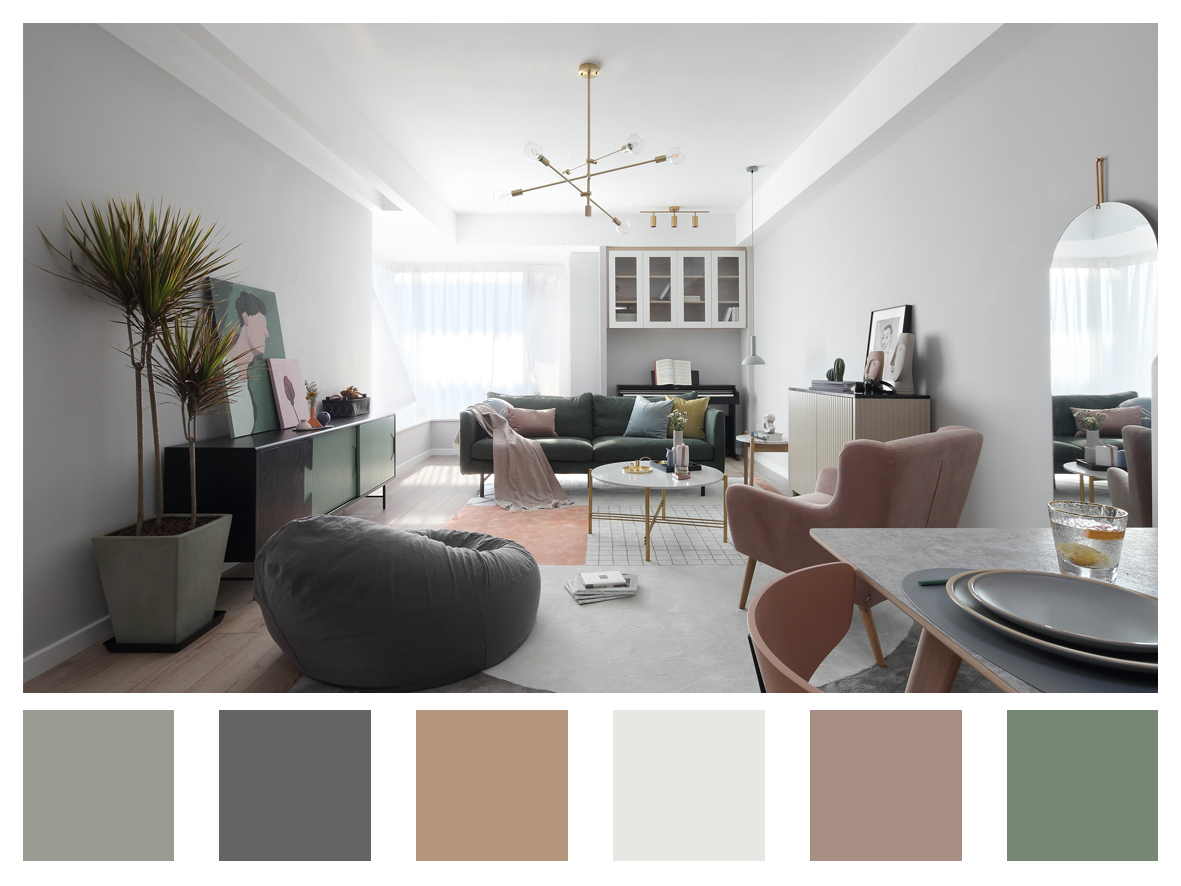 莫蘭迪腔調下的五彩斑斕，烘托時尚情侶的多彩日常