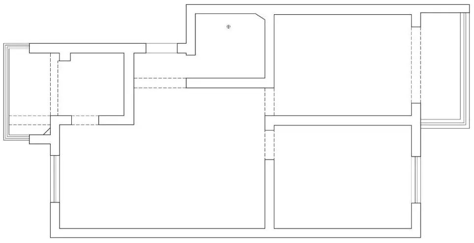 溫潤奶油風(fēng)~無用隔墻應(yīng)拆盡拆，宅家盡享“日月同輝”