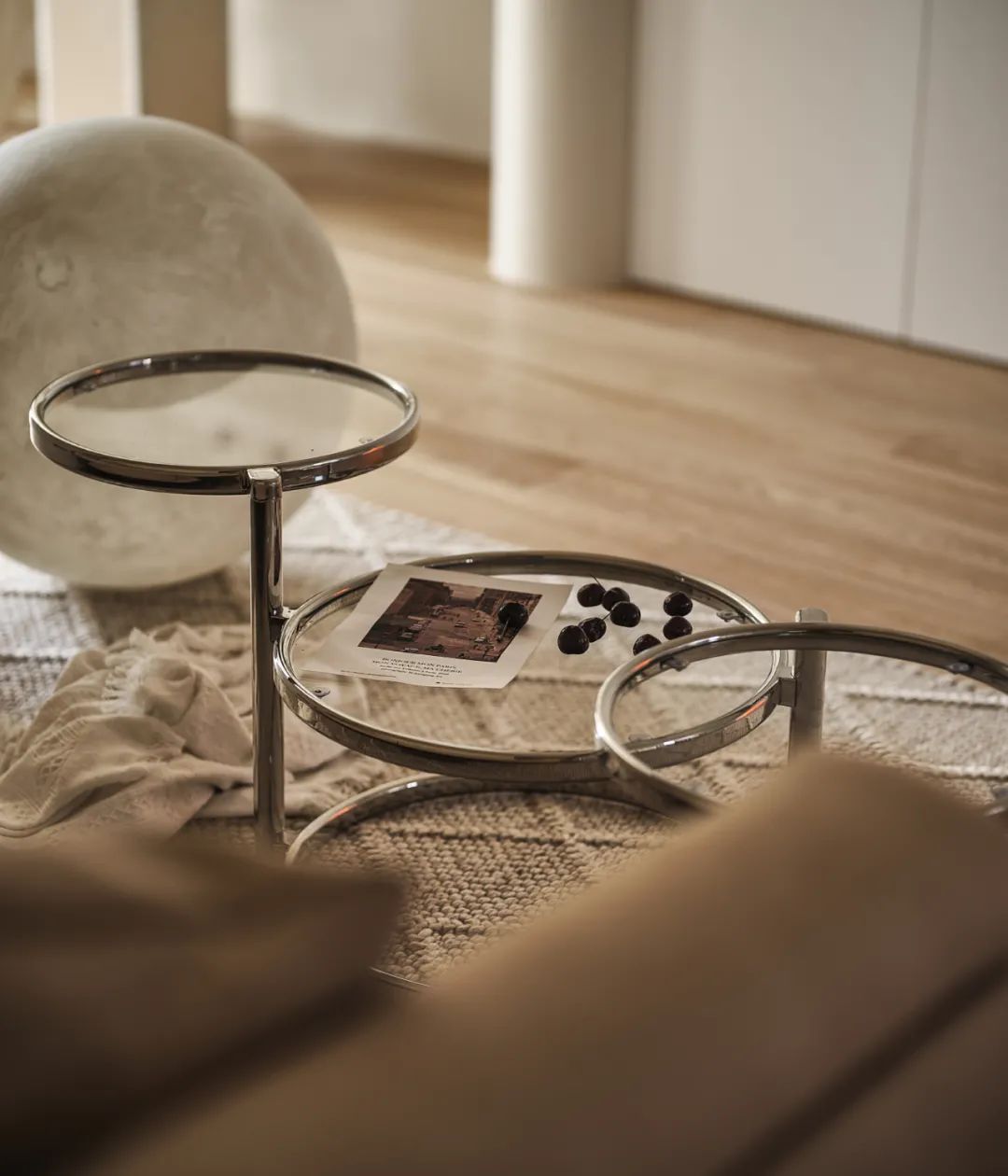 溫潤奶油風(fēng)~無用隔墻應(yīng)拆盡拆，宅家盡享“日月同輝”