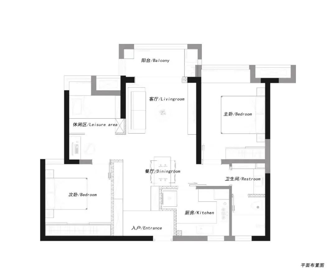 進門就是5米收納柜，2改3小戶型，布局超多驚喜~