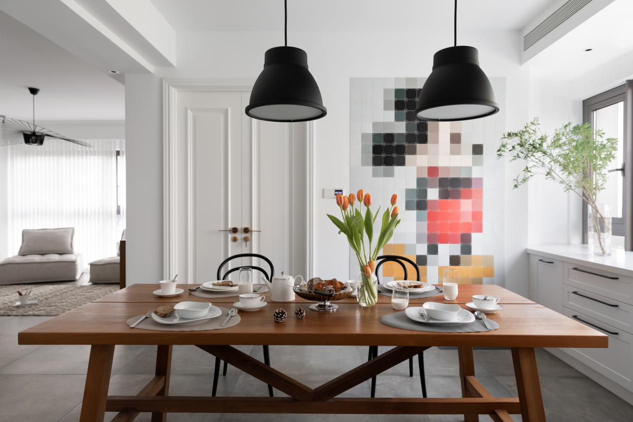 三口之家丨開闊餐廚區+童趣公主房， 邂逅溫婉北歐風