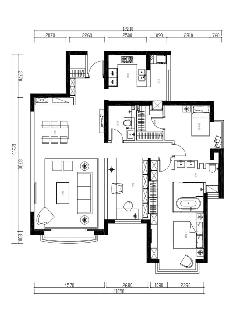 City Boy潮范兒家居：玻璃淋浴間、半隔斷書房......優哉游哉～