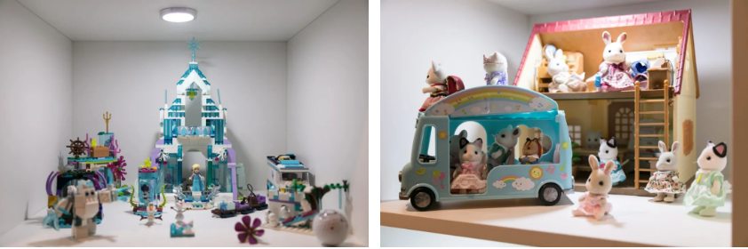 三口之家丨客餐廳一體＋超贊書架墻，滿滿精致感！