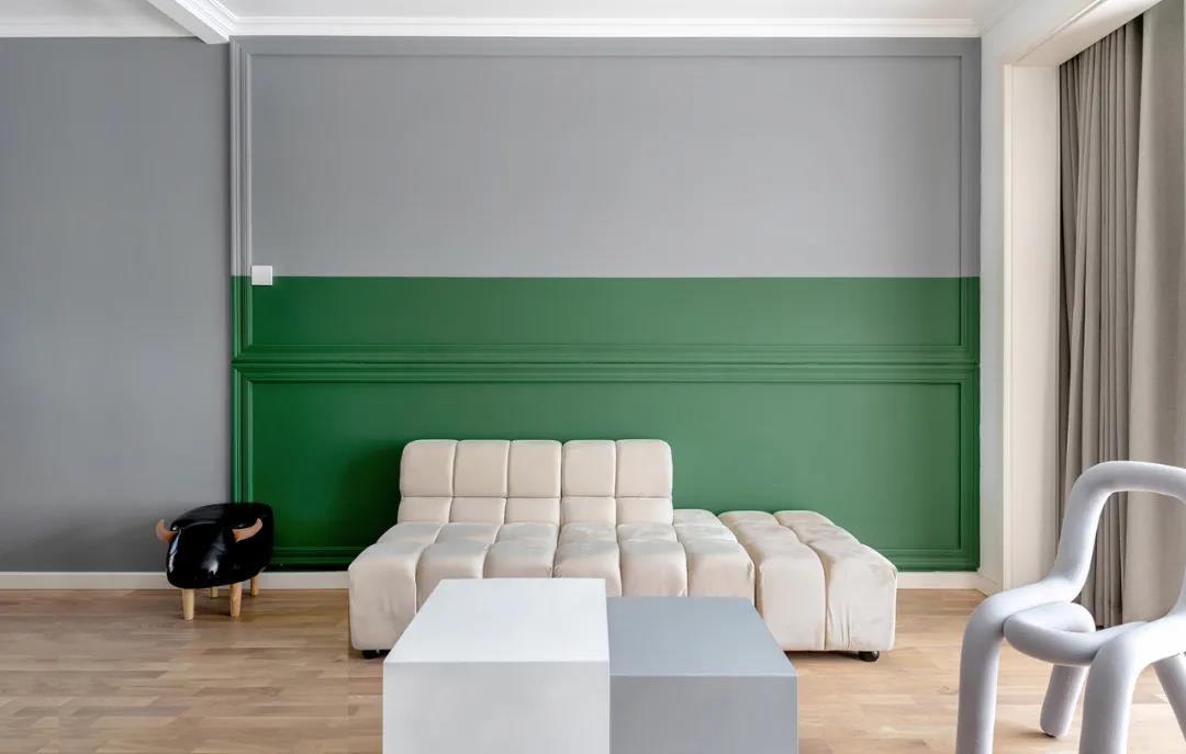 莫蘭迪色背景墻、廚房自帶落地窗...100㎡超治愈,快收藏