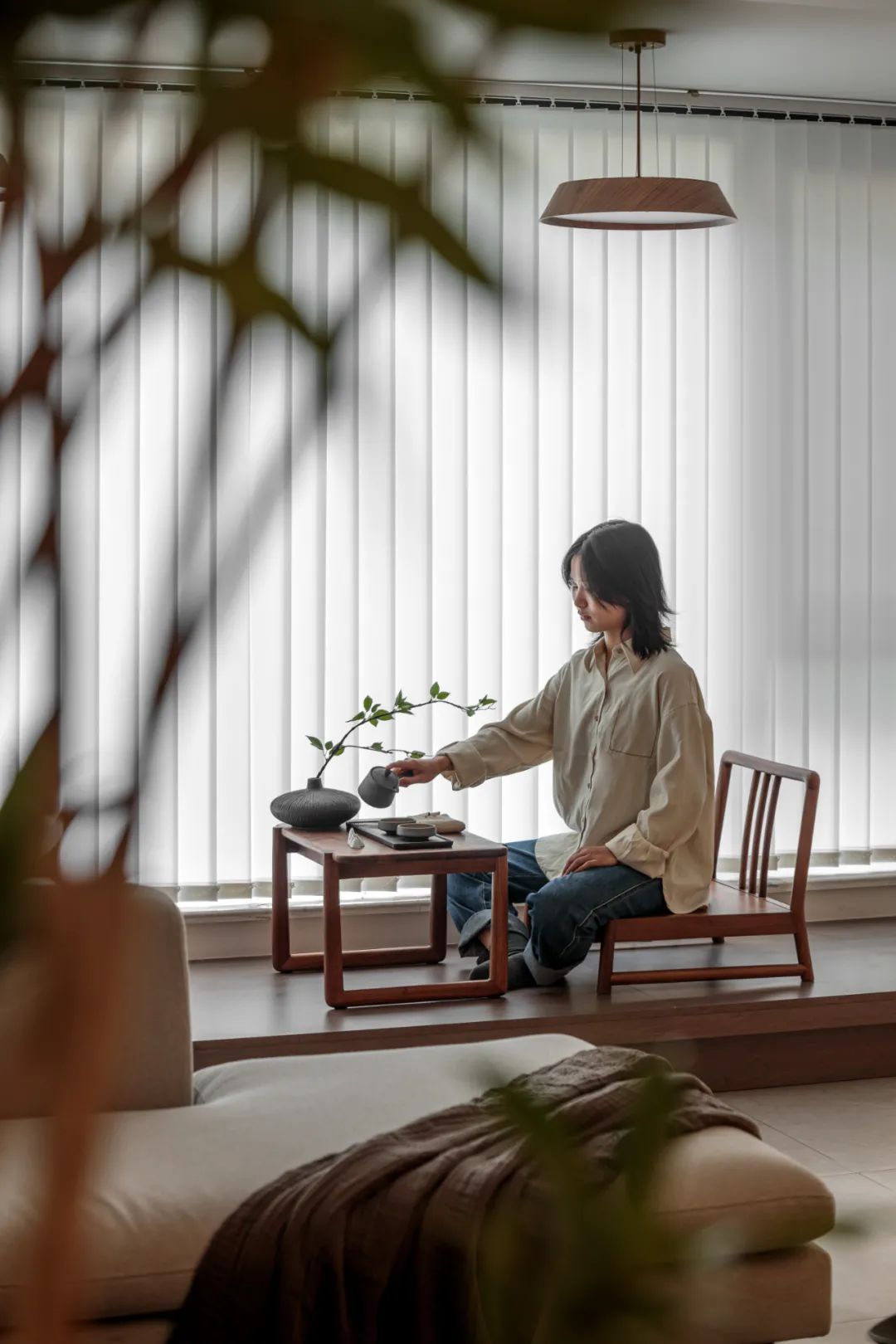 輕侘寂丨超大玄關，榻榻米陽臺，小資慢生活的靜謐空間