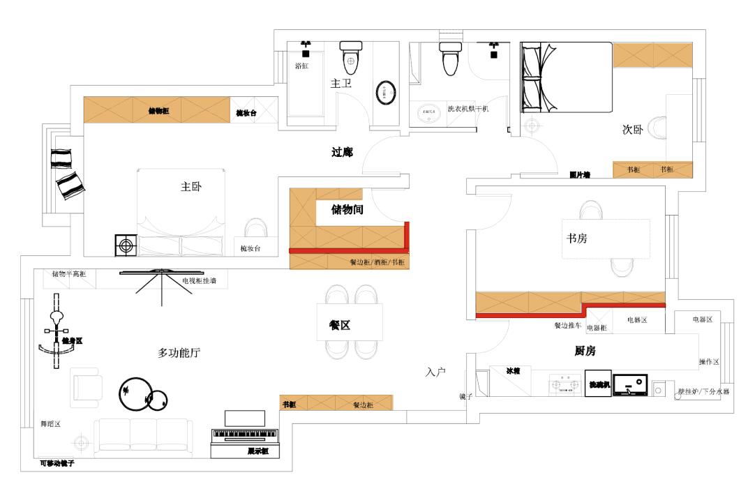 爆改130平大三居，養娃還能空無一物？無中生有衣帽間救了我！	