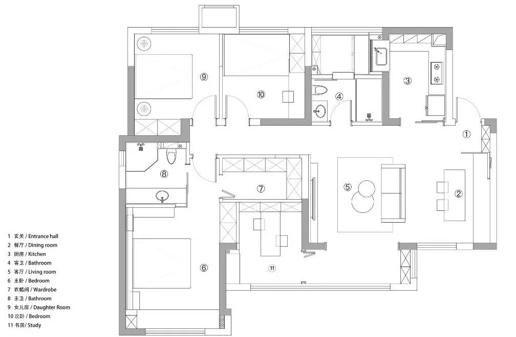 “佛系”夫妻巧裝128㎡小四房，總有一個理由愛上它～	
