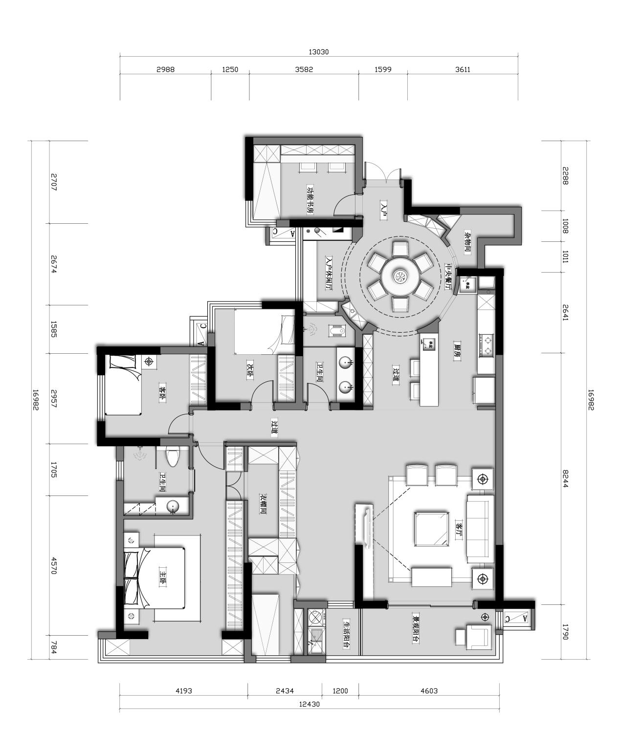 5口之家的教科書式改造，具備收納&品質(zhì)&科學設計	