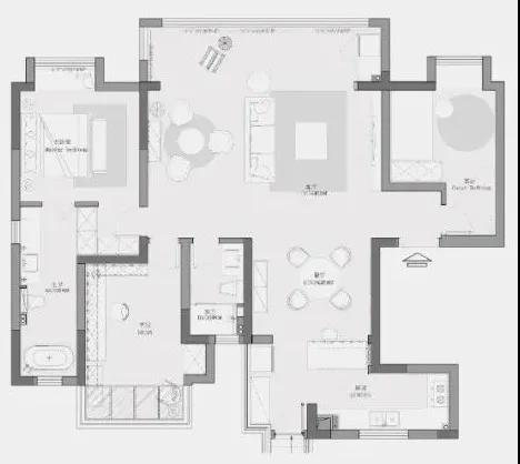 美觀又實用130㎡浪漫復古小3居，混搭式教科書	