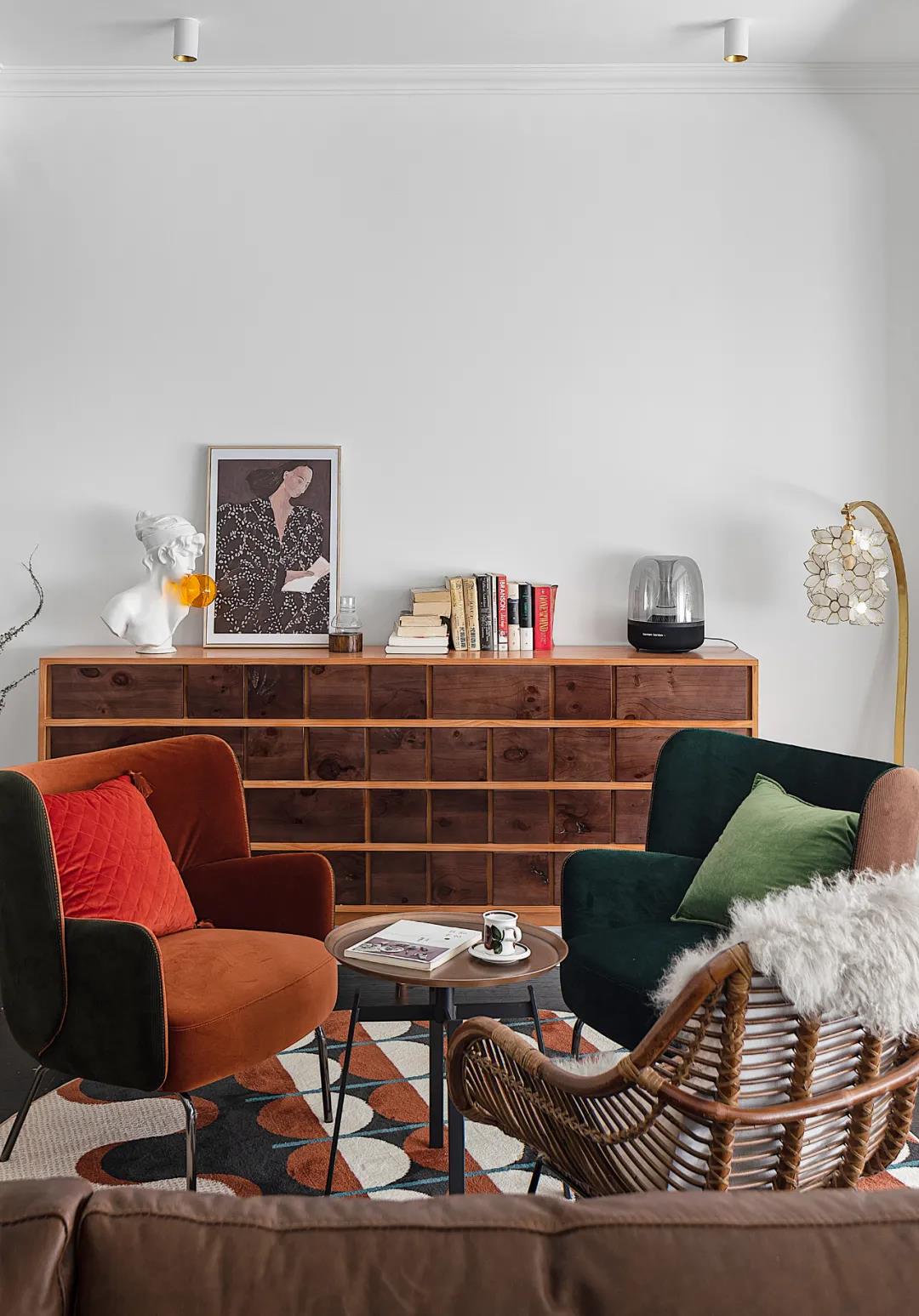 美觀又實用130㎡浪漫復古小3居，混搭式教科書	