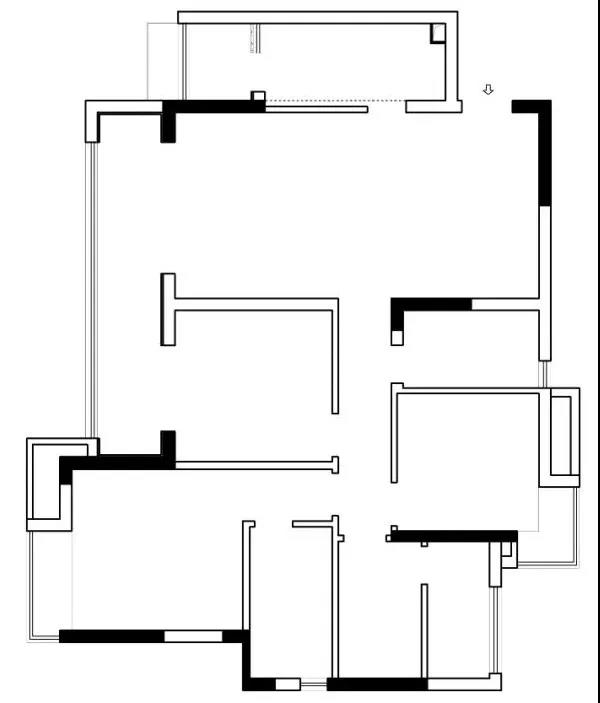 2人世界升級3口之家，兩區共用雙面柜，凈賺11㎡~ 