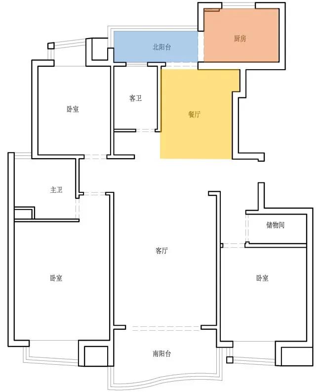 客廳打造攀巖墻、主臥隔出衣帽間，這家舊房超會改	
