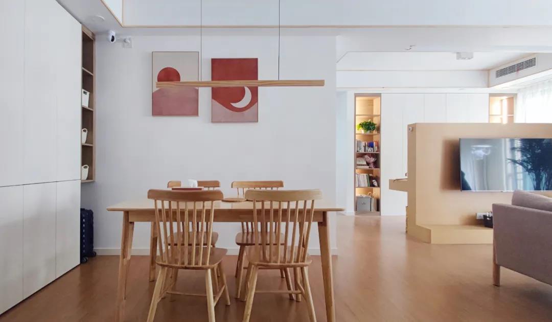 2人世界升級3口之家，兩區共用雙面柜，凈賺11㎡~ 