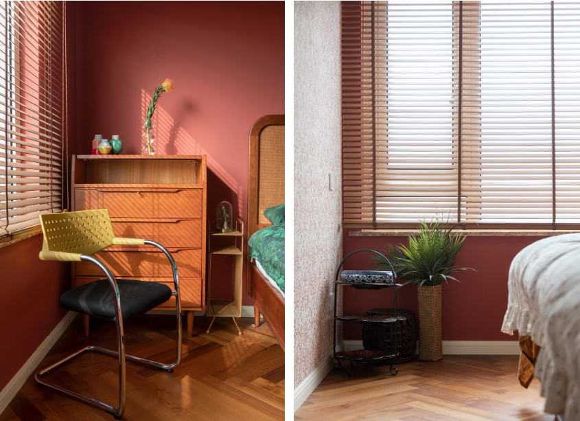 時髦精家裝日記丨“國潮”朱砂色臥室美出圈~	