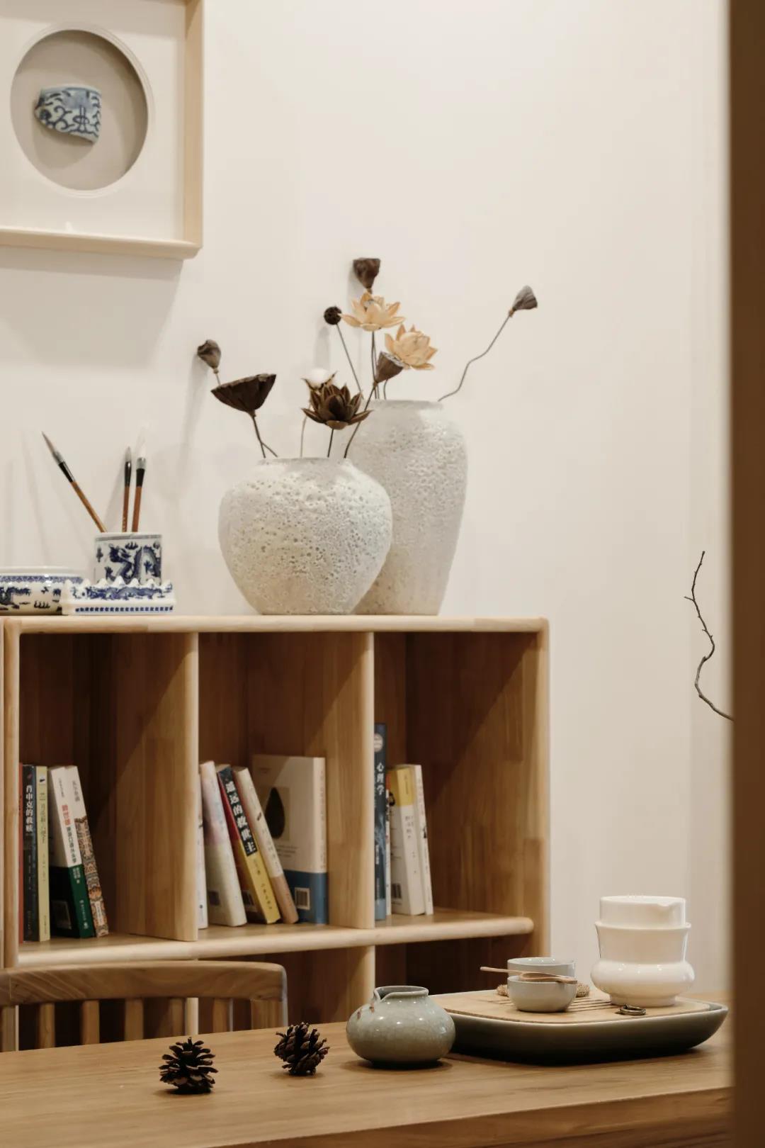 玄關吧臺餐廳＋禪意品茗客廳，枷鎖90㎡日式慢生活