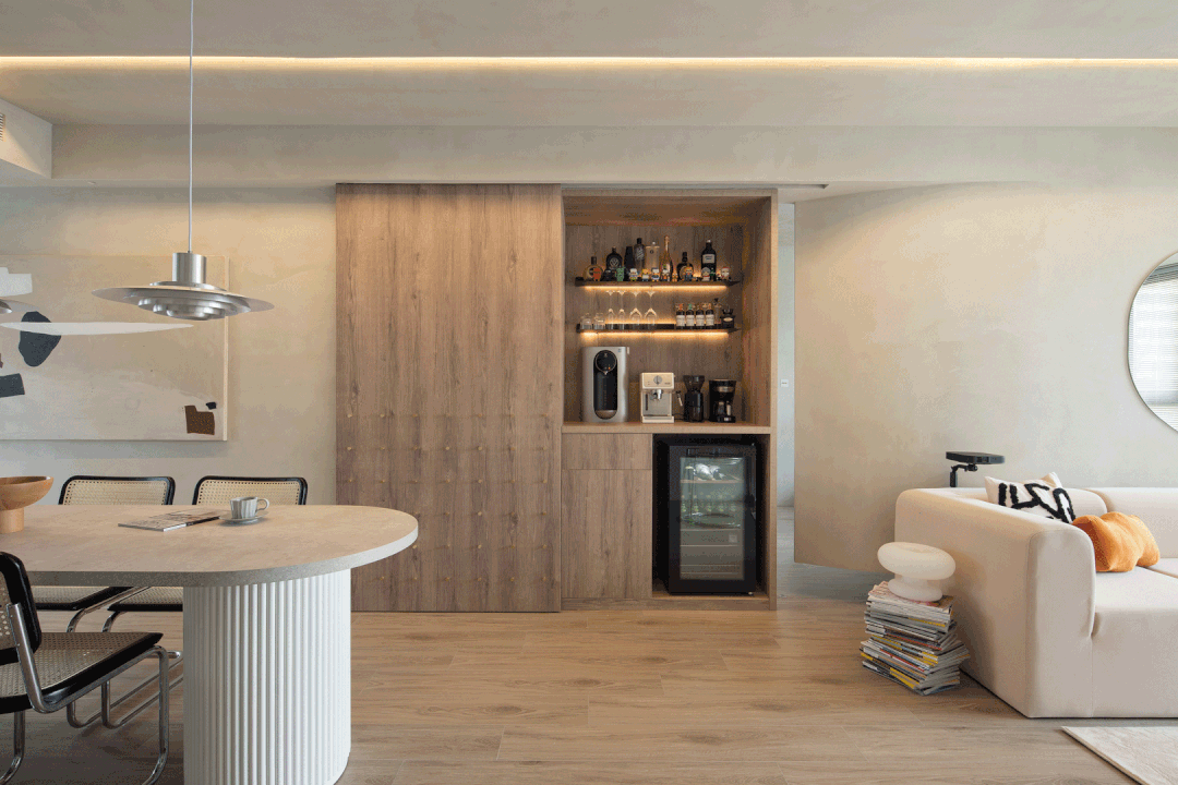 95㎡奶油宅搞出30㎡收納空間，再也不用哭著斷舍離	