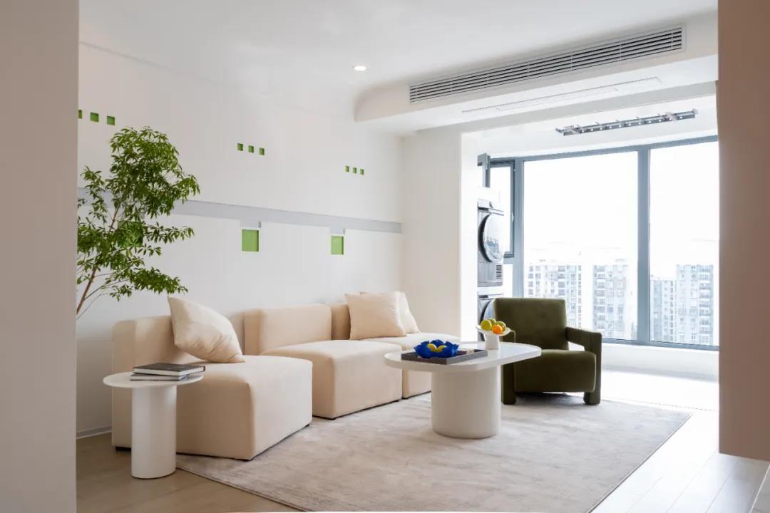 好設計丨昏暗的95㎡老房，竟改成「奶茶色」清新Home~