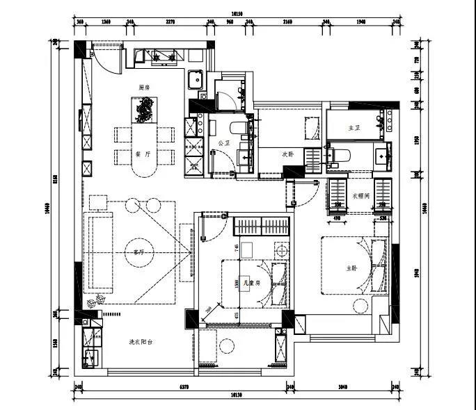 她家「LDK&開放廚房&走廊衣帽間」功能主義發(fā)揮極致~	