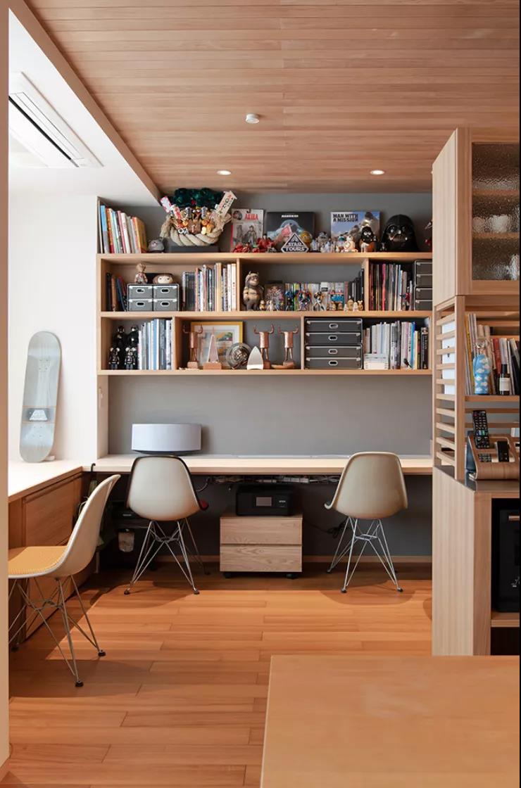 她家和風80㎡「元宇宙兒童房」上床下柜，墻上還開洞？