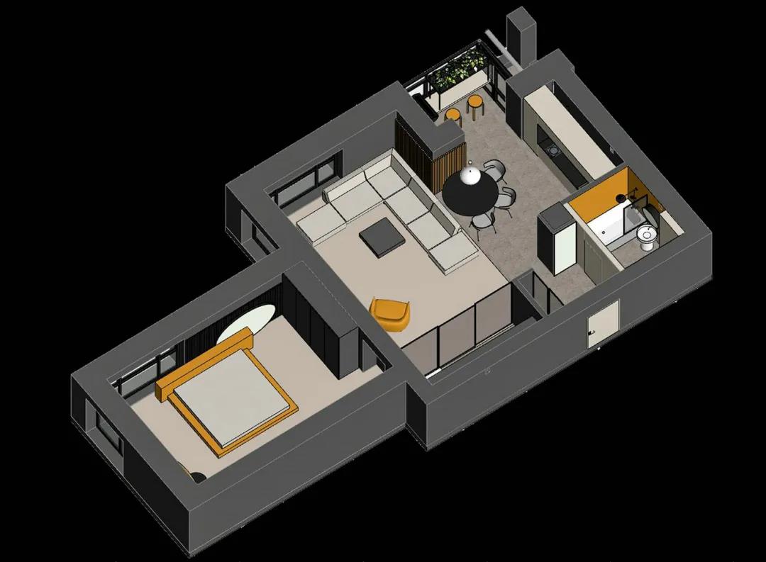 東城70㎡小戶型華麗變身，兩人一寵“愛(ài)的城堡”～	