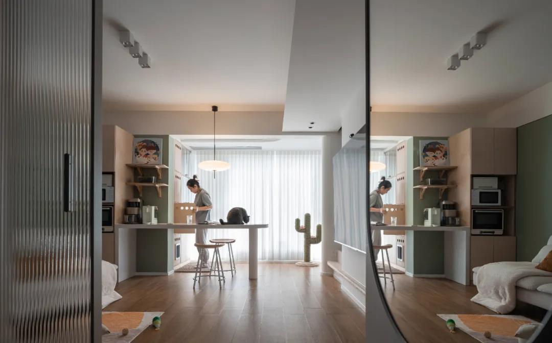 78㎡超極限規(guī)劃“貓咪樂園”，過道變書房，功能性max！