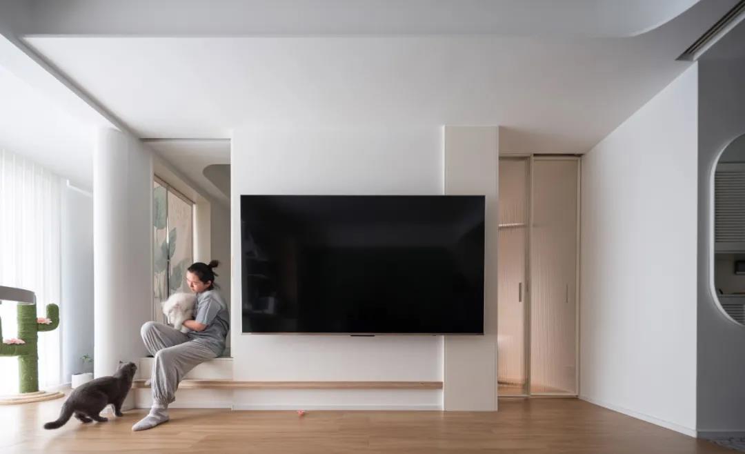 78㎡超極限規(guī)劃“貓咪樂園”，過道變書房，功能性max！