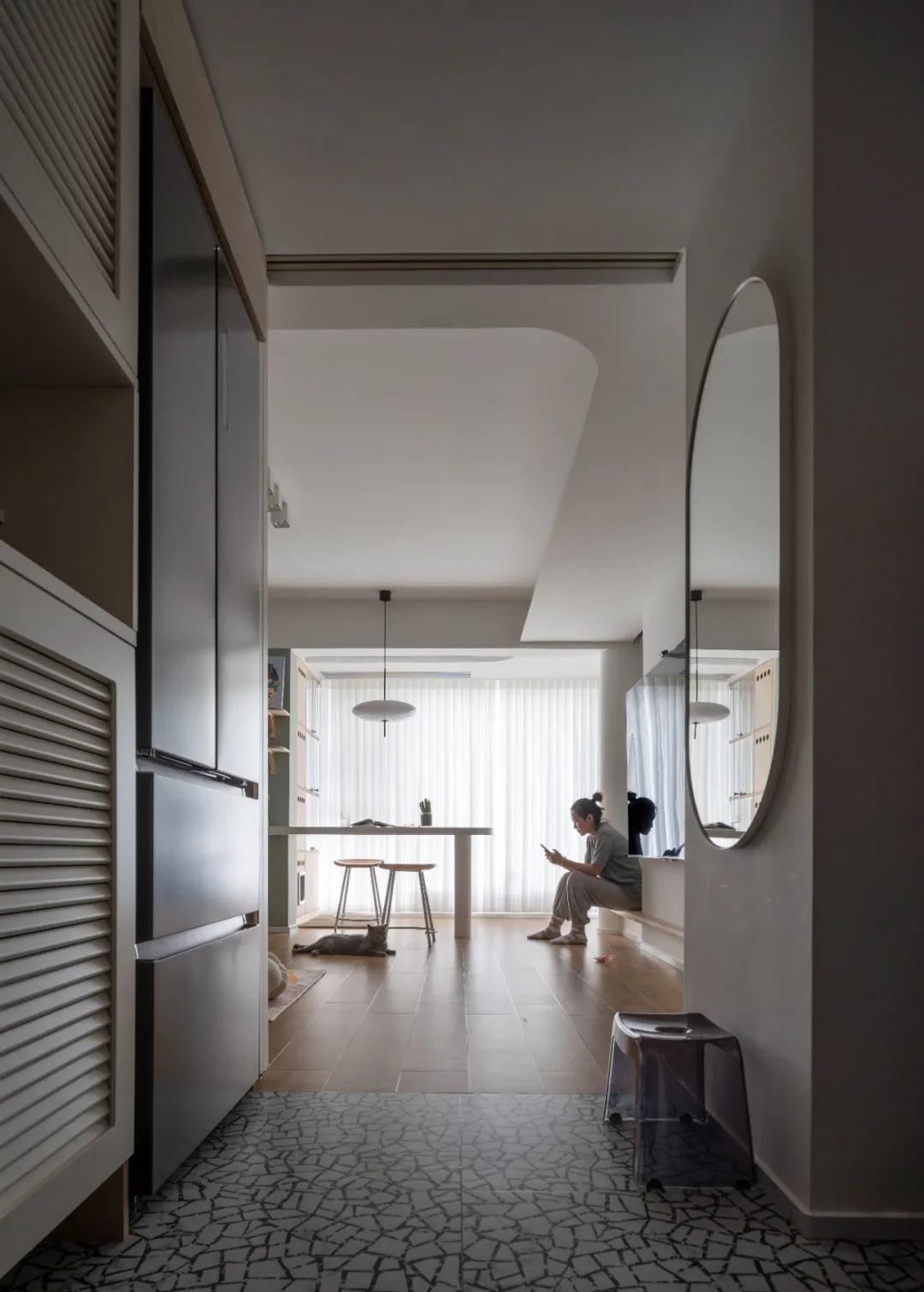 78㎡超極限規(guī)劃“貓咪樂園”，過道變書房，功能性max！