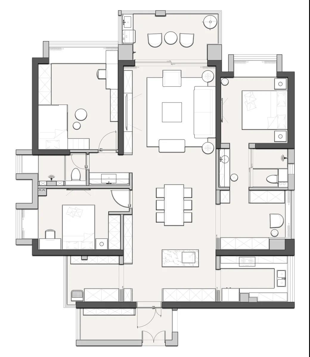 「自我與家庭」和諧共處，以愛之名體貼145㎡三代同堂
