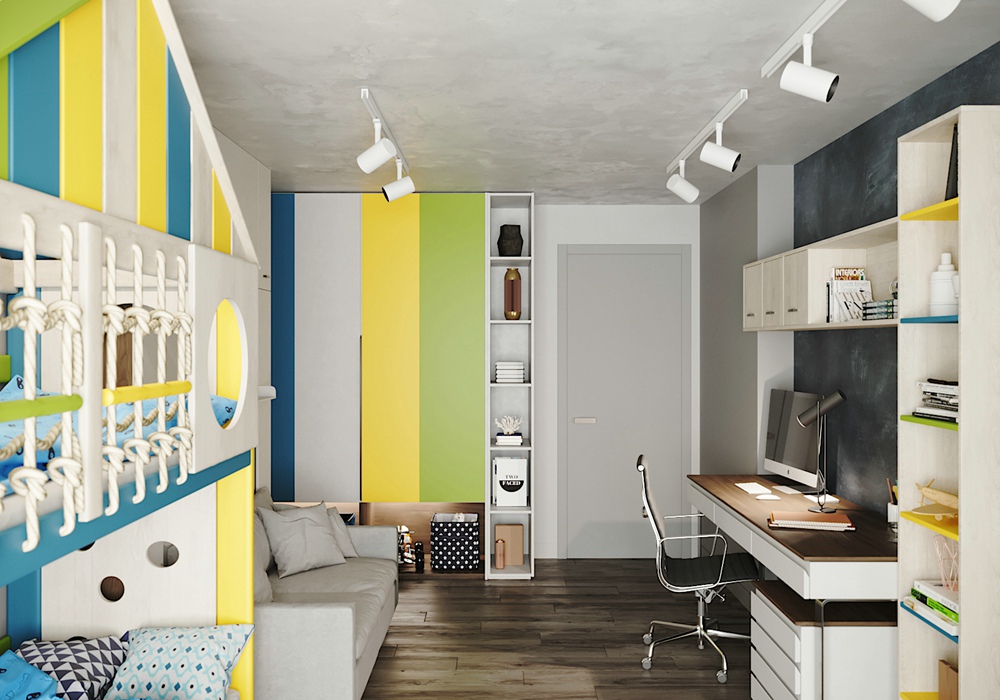 海歸夫妻“亂裝”學區房，混搭工業風暗藏兒童游樂園