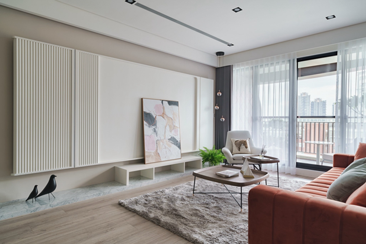 玻璃書房+豪華衣帽間，灑滿陽光的110㎡居家也像在度假