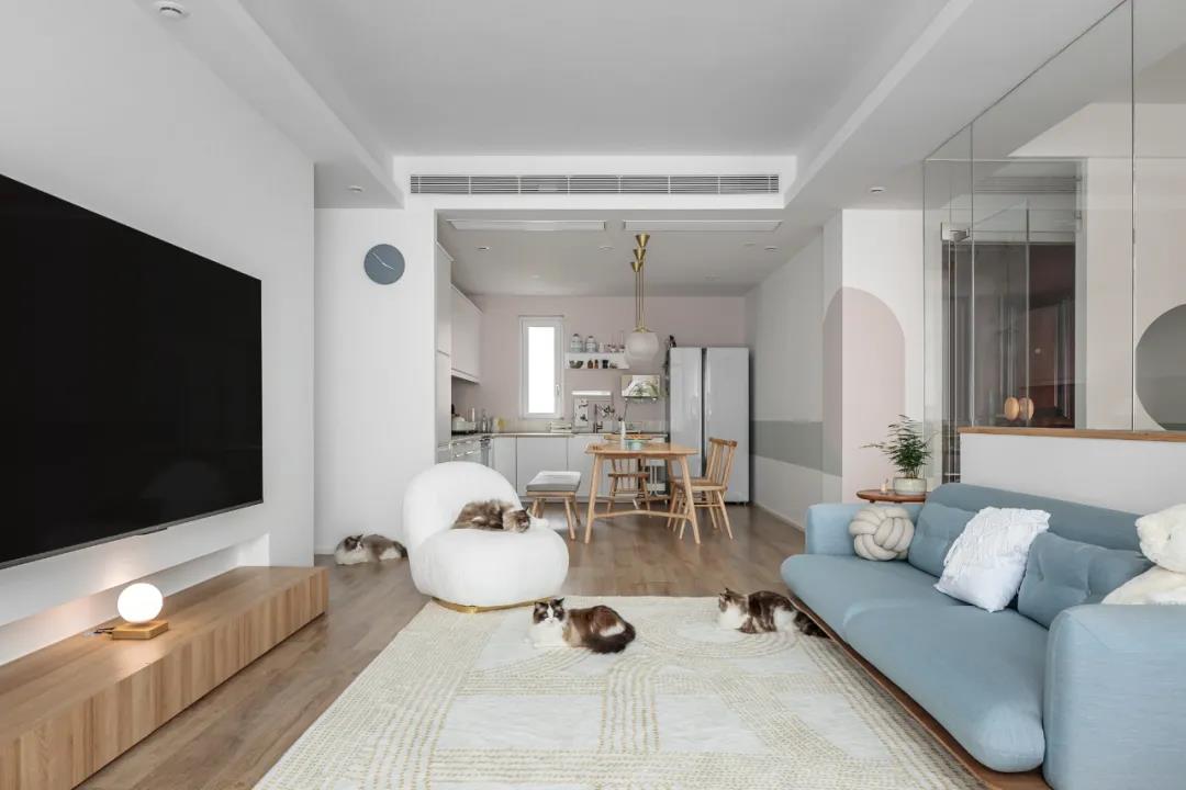 海歸小夫妻爆改126㎡，兩人六喵“高調(diào)”入住！