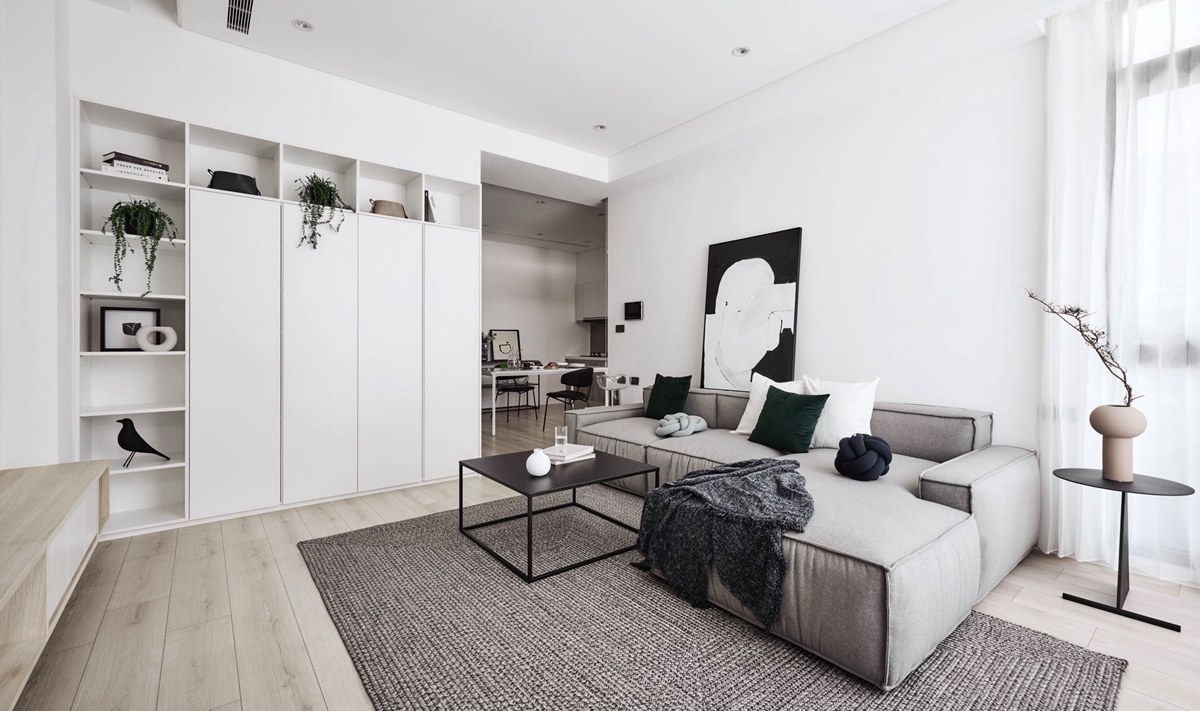 減法人生丨強(qiáng)收納好打理的114㎡白色清水房