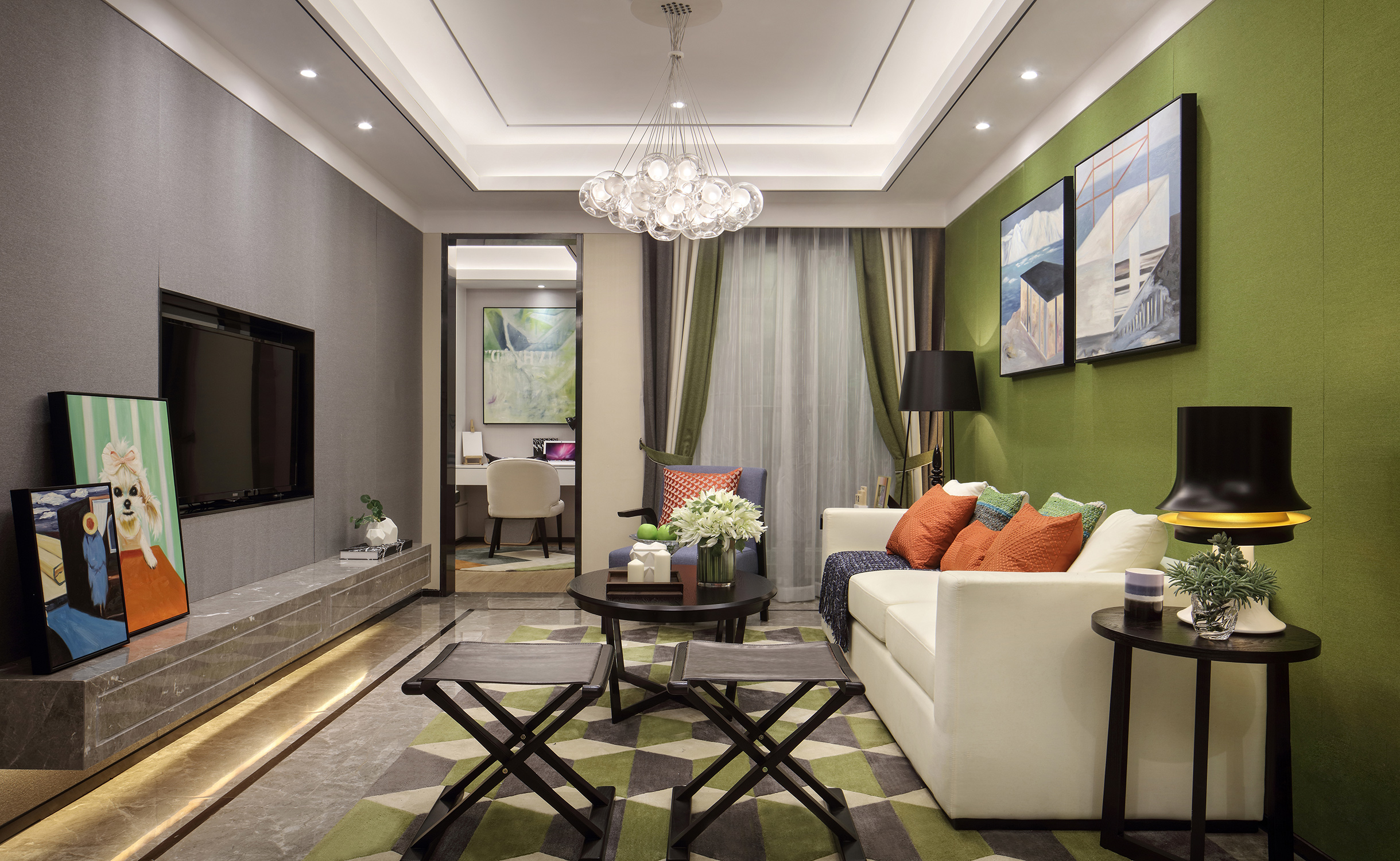 四口之家132㎡[擴(kuò)容術(shù)]，拆掉玄關(guān)墻，憋屈客廳豁然開朗！