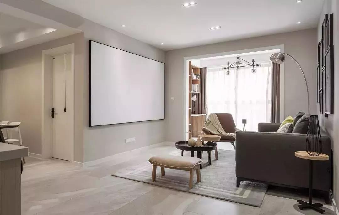 海歸夫妻98㎡精致宅，客廳變豪華影院，太爽了！