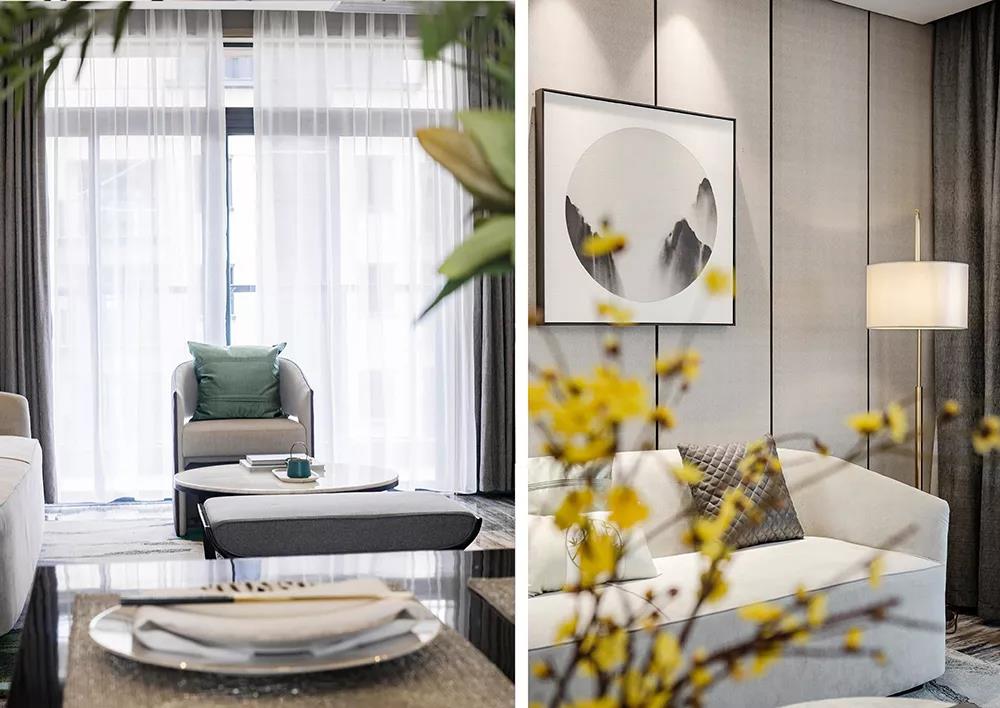 120㎡三室變四室，山水屏風(fēng)隔出書房，仿佛置身江南水鄉(xiāng)