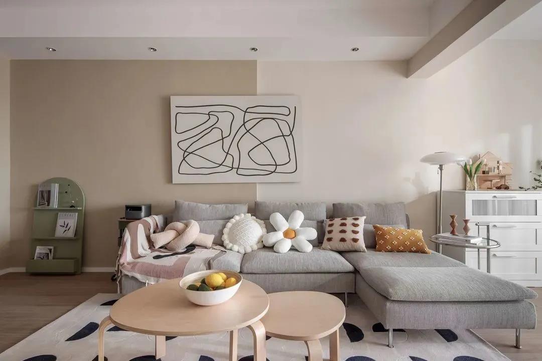 她家這套IKEA風120㎡，大橫廳變「親子互動區」