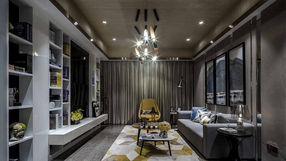客廳做出角落書房，通透UPUP，126㎡住出200㎡的感覺！