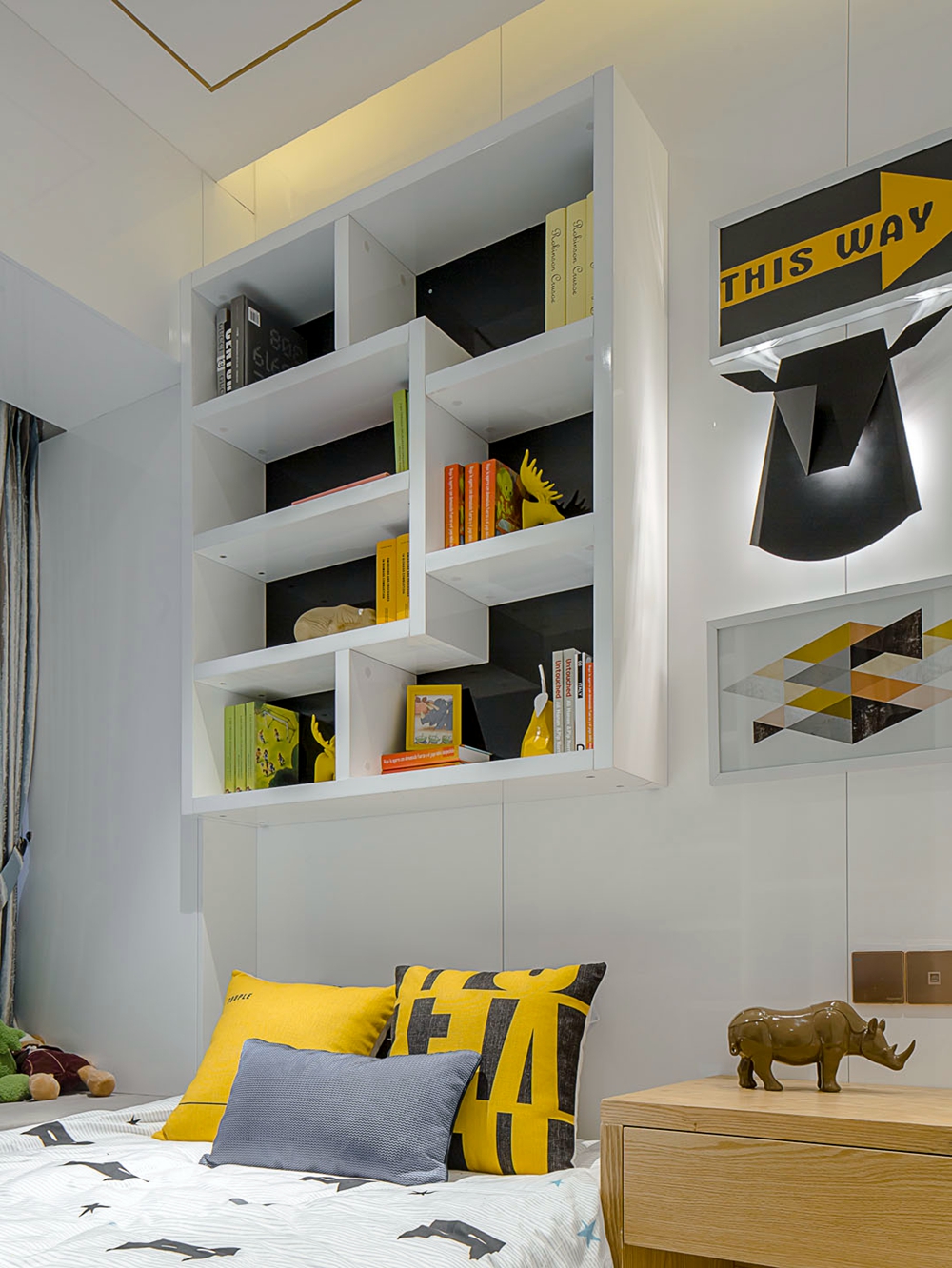 客廳做出角落書房，通透UPUP，126㎡住出200㎡的感覺！