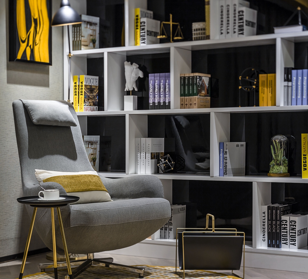 客廳做出角落書房，通透UPUP，126㎡住出200㎡的感覺！