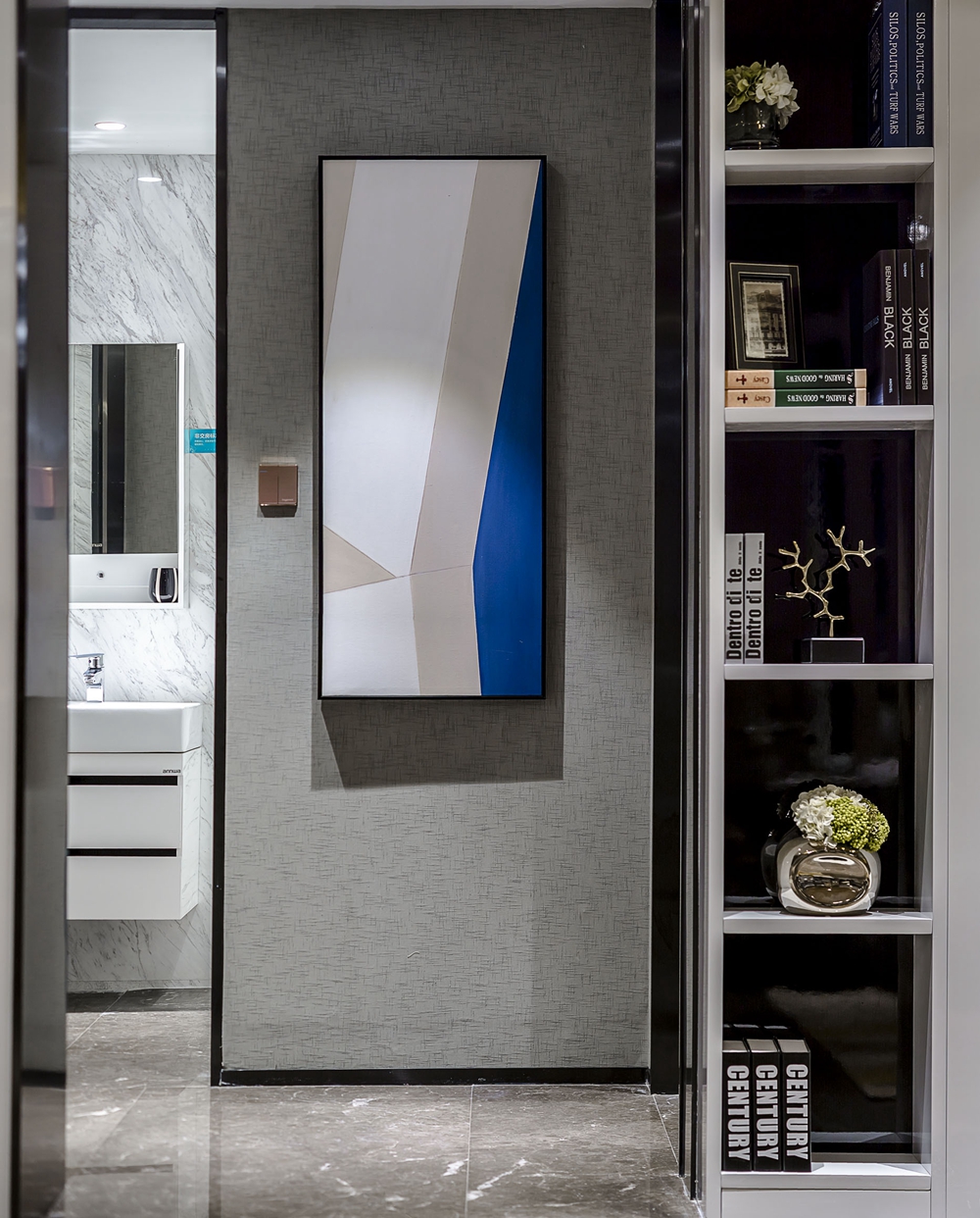 客廳做出角落書房，通透UPUP，126㎡住出200㎡的感覺！