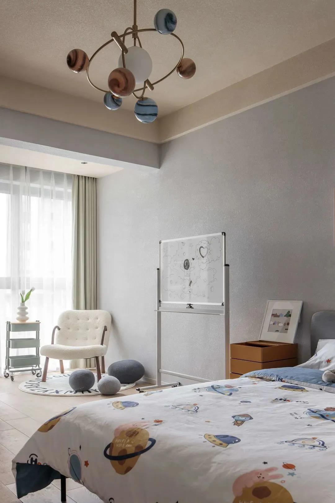 她家這套IKEA風120㎡，大橫廳變「親子互動區」