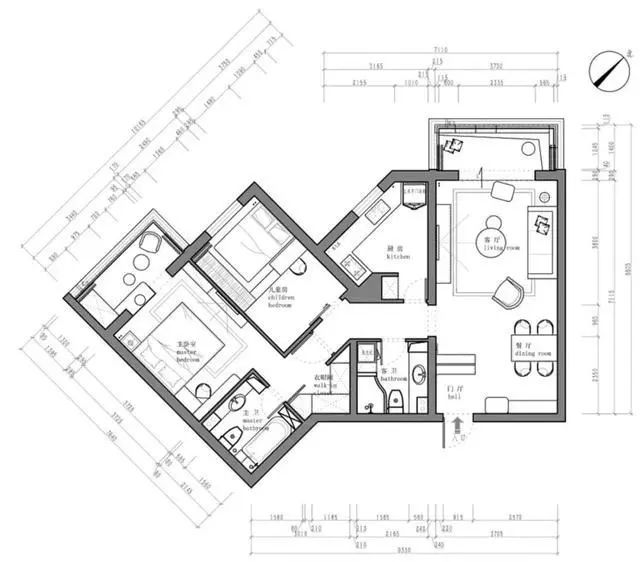 86㎡學區房奇葩戶型收納翻倍，這些改造堪稱完美