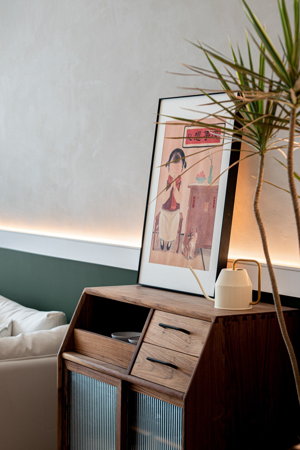 小夫妻80㎡兩居爆改，空間神規劃，一間房變成書房+衣帽間