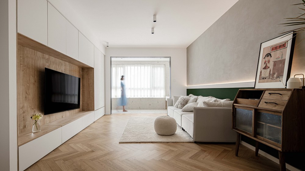 小夫妻80㎡兩居爆改，空間神規劃，一間房變成書房+衣帽間