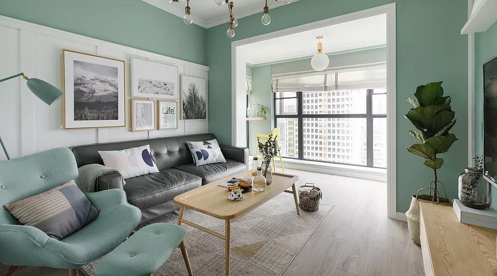 陽臺當作咖啡廳，這套98㎡北歐風，就像雜志中的家