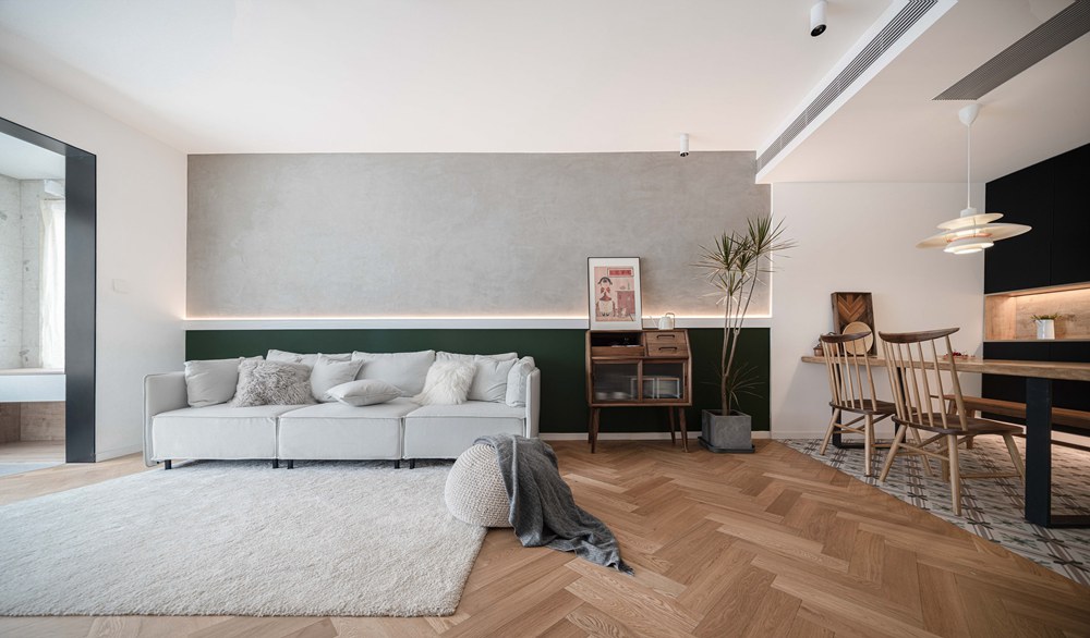 小夫妻80㎡兩居爆改，空間神規劃，一間房變成書房+衣帽間