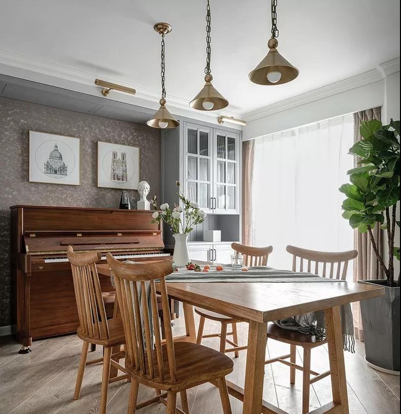 “奇葩戶型”完美變身優雅美式三居，原來鋼琴可以這樣放！